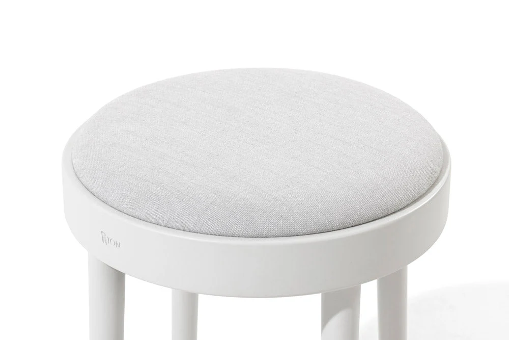 822 Bentwood Low Stool / Upholstered Seat by Ton - Image 6