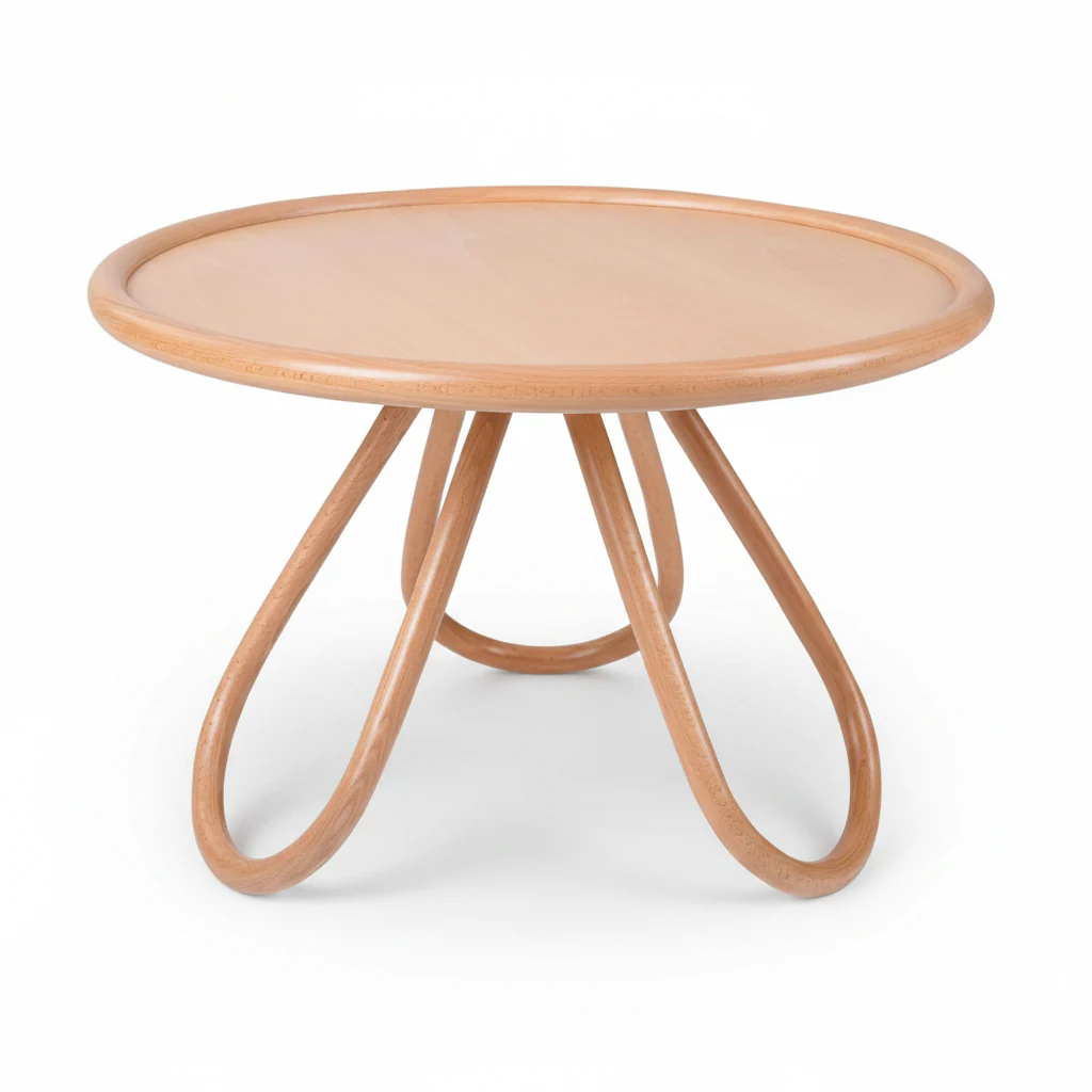 Arch Bentwood Coffee Table (Wood Top Version) by GTV