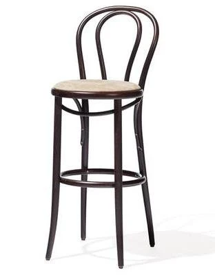 Michael Thonet No. 18 Bentwood Stool by Ton (Upholstered) - Image 2