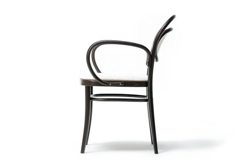 Michael Thonet No. 20 Bentwood Armchair by Ton (Upholstered Seat and Back) - Image 4