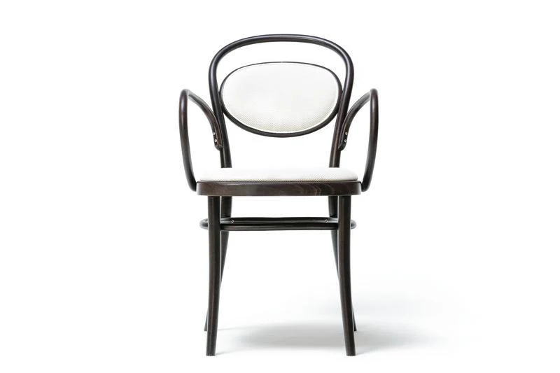 Michael Thonet No. 20 Bentwood Armchair by Ton (Upholstered Seat and Back) - Image 6