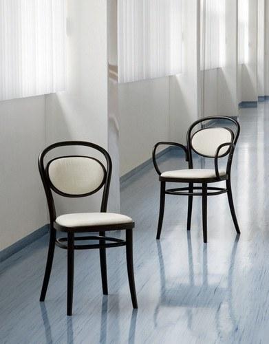 Michael Thonet No. 20 Bentwood Armchair by Ton (Upholstered Seat and Back) - Image 8