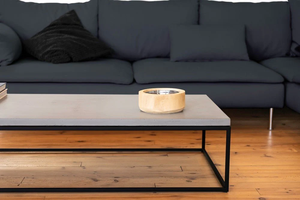 Perspective 1300x700 Black Coffee Table by Lyon Beton - Image 17
