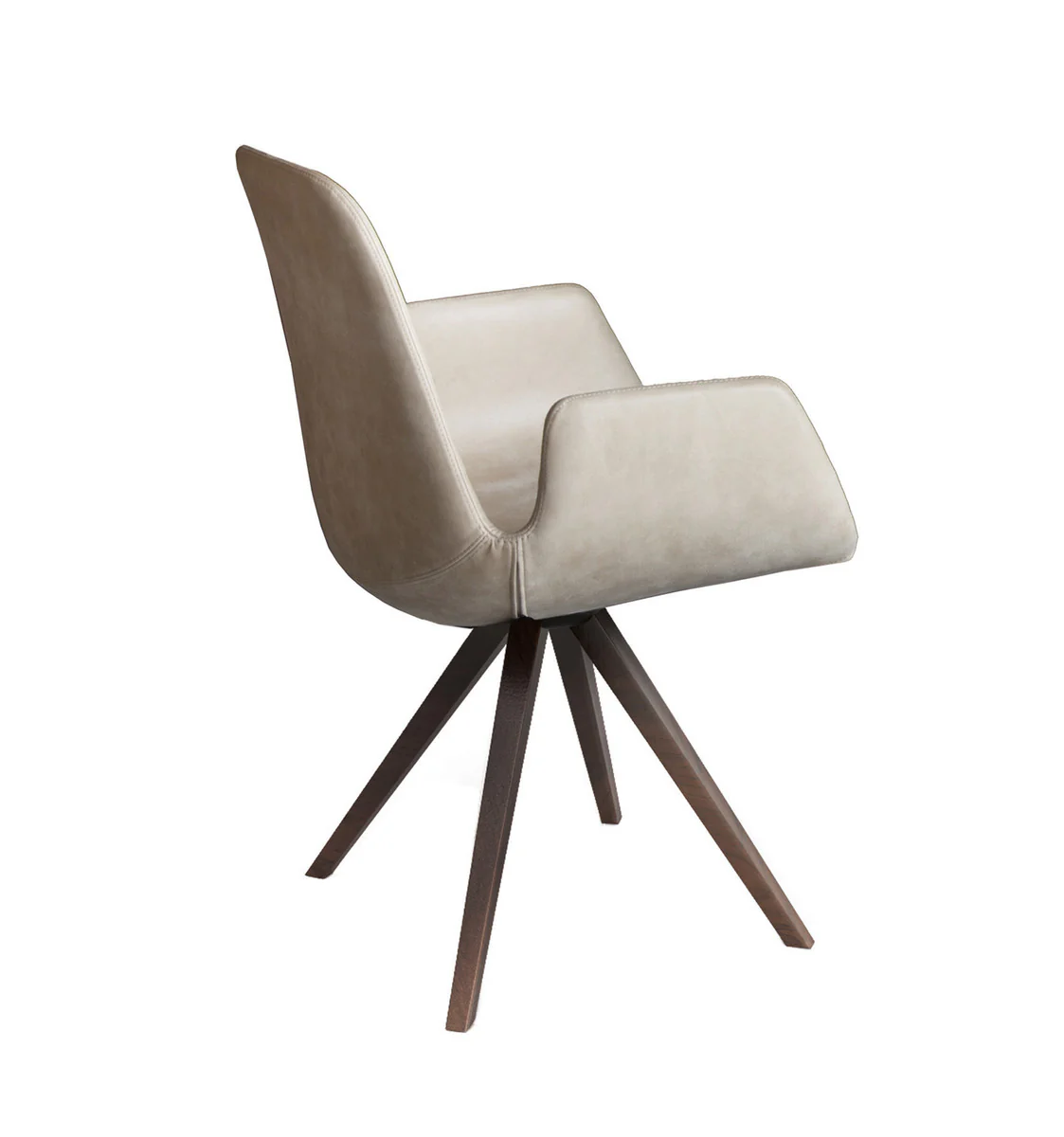 Step Armchair Upholstered with Wood Base 904L4 by Tonon - Image 2