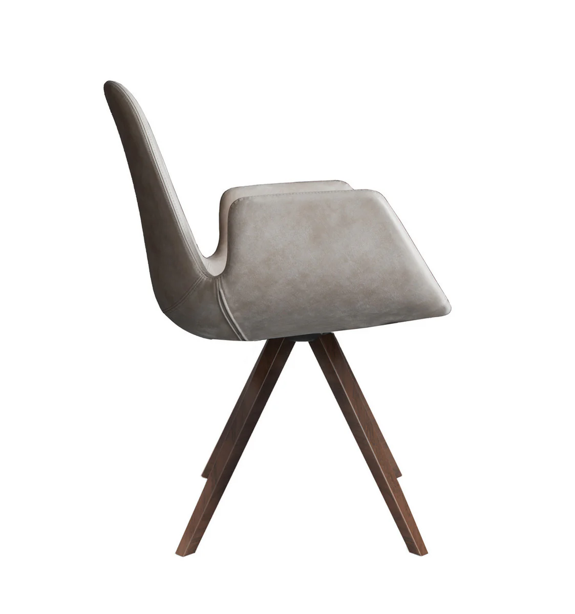 Step Armchair Upholstered with Wood Base 904L4 by Tonon - Image 3